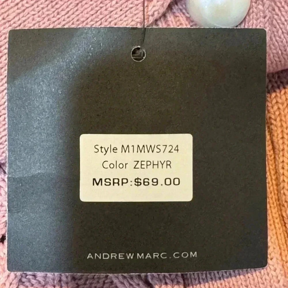 Marc New York Pink Cardigan Sweater Pearl Buttons XS & M - Picture 11 of 13
